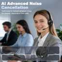 BlueFire Bluetooth Headset with Microphone, Single-Ear On-Ear Headphones, Lightweight & Comfortable, Clear Call Noise Reduction, Multipoint Connection for Truck Drivers, Office & Call Center