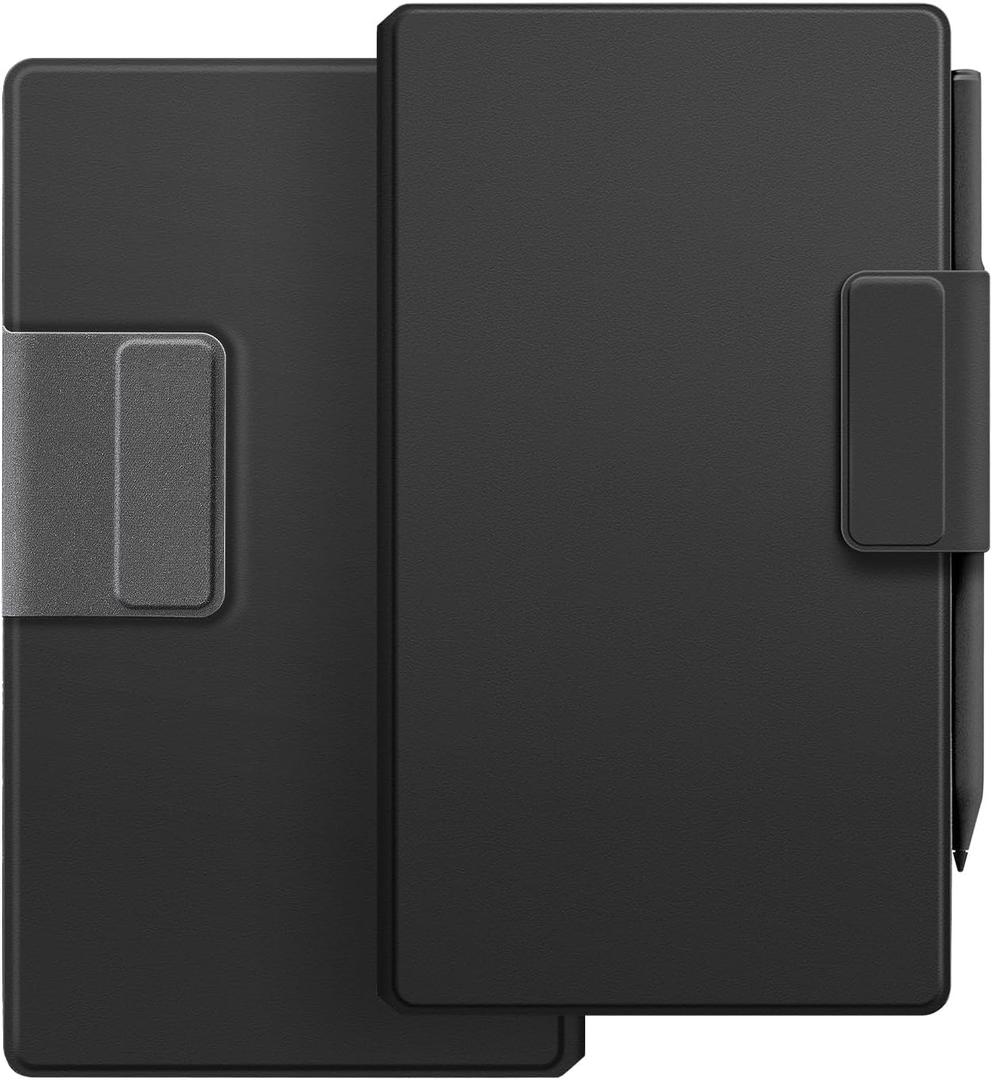 Case for Remarkable Paper Pro Move 7.3", 1:1 Fit Smart Cover Book Folio with Auto Wake/Sleep | PU Leather Cover | Microfiber Lining | Strong Magnet(A-Leathers Black)