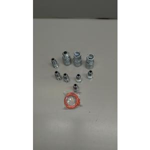 3/8 High Flow Air Hose Fittings Set, 3PCS 3/8 Body I/M Industrial Air Coupler and 6PCS 3/8 Body Air Plug with 3/8 Inch NPT Threads Size, 10PCS Air Compressor Accessories Quick Connect Set