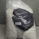 A Nice Night Faux Fur Reading Pillow Bed Wedge Large Adult Children Backrest with Arms Back Support for Sitting Up in Bed/Couch for Bedrest,Ivory