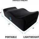BBL Pillow After Surgery for Sitting - Brazilian Butt Lift Cushion for Driving & Home, Ergonomic Butt Shaped Pillow for Post-Op Recovery Pain Relief Support, BBL Must Haves, 17 Inches X 9 Inches X 5 Inches