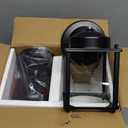 Outdoor Wall Lantern, Exterior Waterproof Wall Sconce Light Fixtures, Black Front Door Wall Lighting with Clear Beveled Glass Shade, 2 Pack (8.27 inch)