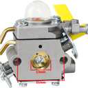 CS26 CS30 Carburetor Fuel Line Kit for Ryobi Homelite 25cc 26cc 30cc 308054043 String Trimmer RY28020 (CS26) HT26 UT22600 Weedeater RY09056 Blower Vacuum RY252CS RY28065 Brushcutter