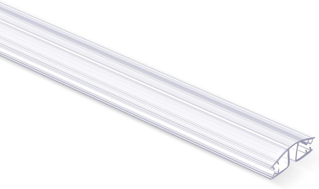 1 Pack Living Hinge for Golf Cart Windshield Piano Drum Shield Cuttable Clear PVC Living Hinge (36 Inch)