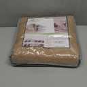 U-NICE HOME Recliner Chair Covers Reversible Chair Cover Pet Covers for Dogs with Elastic Straps Water Resistant Diamond Quilted (28''Recliner Oversized, Light Camel/Beige)