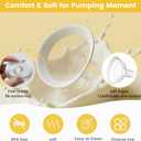 2 Pack 28mm Oval Flanges with Soft Flexible Rim and 105 Wide Angle, Breast Pump Shields Flanges for Medela Pump in Style, Symphony, Freestyle, Sonata, Maxflow and Lansinoh Signature Pro Breast Pumps