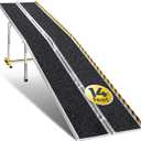 Wheelchair Ramp 14 Feet - Aluminum Long Wheelchair Ramp - Loading Capacity 600 lbs - Portable 14 Foot Ramp with Extra Support Leg