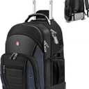 Star cloud Rolling Backpack with Wheels, USB & Type-C Charging Port, 21x14x9 Water Resistant Wheeled Backpack, 17.3" Roller Laptop Backpack with TSA Lock, Carry On Luggage for Business Travel College