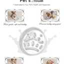 LE TAUCI Ceramic Slow Feeder Dog Bowls Small Breed, 0.6 Cups Dog Food Dish for Fast Eaters, Puzzle Bowl for Small Dogs and Cats,Crown Silver