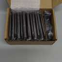 AmzGod 12 Pack Oil Rubbed Bronze Door Hinges 3.5" x 3 1/2 Inch - 5/8" Radius Corner Hinge Kit for Interior/Exterior Doors, Wooden Boxes & DIY Projects (Iron Hardware for Bedroom/Bifold/Chicken Coop)