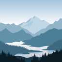Jdayda Modern Mountain Wallpaper Natural Landscape Woodland Lake 106" x 75"