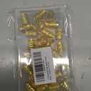110 Pcs Gold Hair Jewelry for Braids and Dreadlocks - Metal Rings, Cuffs, Clips Accessory Decorations - Golden Yellow