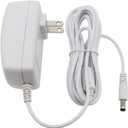 12V 3A Power Supply for Neon LED Light Strip, CCTV Security Camera - AC/DC Adapter, 10 Feet Charger Cord, 5.5mm X 2.1mm Barrel Plug, White