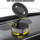 Magnetic Car Phone Holder with Fragrance Diffuser, 360° Rotatable Universal Mobile Phone Mount Compatible for MagSafe iPhone 17/16/15/14/13/12 and More(Dark Gray)