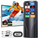 2026 TV Antenna Indoor Outdoor,2200+ Miles Long Range Digital HD Antenna Indoor Outdoor for Local Channels,TV Antenna for Smart TV with Signal Booster for Older TVs-4K 1080p (Basil Green)