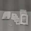 WALI Outlet Shelf Wall Holder,Bathroom Walls Shelves up to 10lbs Standard Vertical Duplex Wall Shelf Organizer for Smart Home Decor Space Saving Power Tools, Toothbrush (OLS002-W), 2 Pack, White