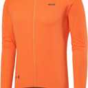 ARSUXEO Light Weight Long Sleeve Cycling Jersey Men Bike Jersey Bike Bicycle Biking Shirt,LMedium