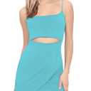 Women's Sexy Bodycon Spaghetti Strap Mini Dress L