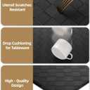 Color&Geometry Anti Fatigue Cushioned Kitchen Floor Mats,17"X71",Long Runner Rug Non Slip Waterproof,Memory Foam Padded Standing Mat for Front Sink,Black