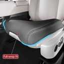 2-Pack Nappa Leather Front Seat Protectors for Cars Black