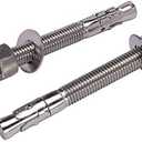 Levanco 3/8" X 2-1/4" Concrete Anchor, 304 Stainless Wedge Anchor with Excellent Anti-Rust Performance, 304(18-8) Stainless Steel Concrete Anchors and Screws Kit (7pcs)