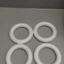 Juvale 6-Inch Foam Wreaths - White, 8-Pack - DIY Craft Supply & Wreath Base - Round Foam Rings for Home Decor