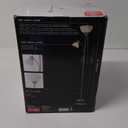 GLOBE Electric 67134 72" Torchiere Floor Lamp and Adjustable Reading Light, Silver, Frosted Shade, Dual Rotary Switch, 3-Step Dimming, Modern Lighting for Living Room or Office, Timeless