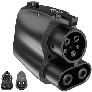 Otytkgo NACS to CCS Adapter, Tesla Supercharger Adapter 500A/1000V DC Fast Charging, Fit for V3/V4 Tesla Chargers, Compatible with Ford Rivian GM Nissan Volvo CCS1 EVs