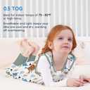 TotAha Toddler Sleep Sack with Feet 3t,TOG 0.5, Light and Soft Baby Wearable Blanket for Walkers, 2 Pack