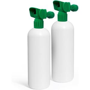 Hose-End Sprayer and 32oz Bottle (2-Pack): Durable Leak-Free 20:1 Ratio Sprayers for Lawn Fertilizer, Turf Cleaner, and Odor Control Use Chemical-Resistant, Refillable Design