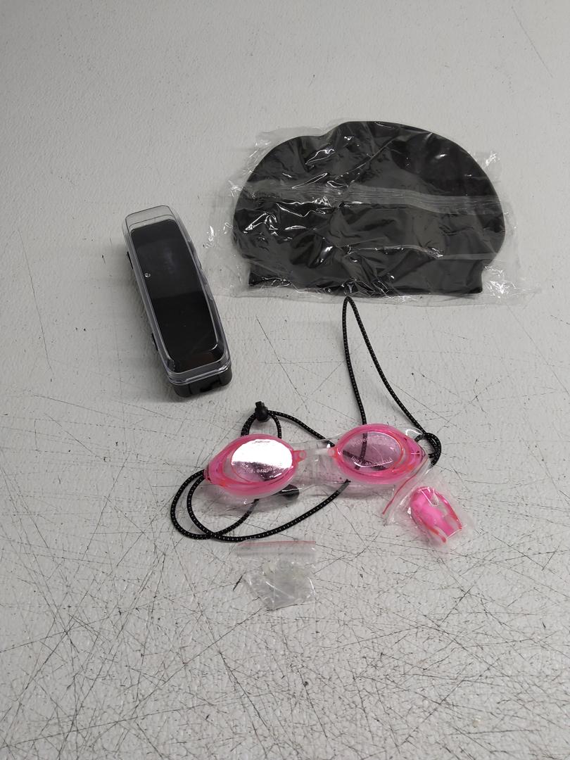 Anti-Fog Racing Swimming Goggles with Bungee Strap, Hard Case and Bonus Swim Goggles Microfiber Cleaning Cloth