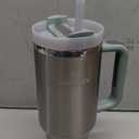 STANLEY Quencher H2.0 Tumbler with Handle and Straw 40 oz | Flowstate 3-Position Lid | Cup Holder Compatible for Travel | Insulated Stainless Steel Cup | BPA-Free | Stainless Steel Shale