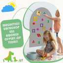 Magnetic Arch Wall Decal for Kids（Light Gray） 80x100cm