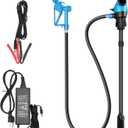 Electric Drum Barrel Pump, 12V DC/100-240V AC Power, 55 Gallon Drum Pump with 2-Inch Bung Adapter, 7.4 GPM Flow Rate, Suitable for DEF, Diesel, Antifreeze, Water-Based Fluids