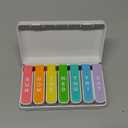 Daviky Weekly Pill Organizer 1 Time a Day, Travel Drawer-Style Pill Box for Daily Medication, 7-Day Pill Case, Compact & Portable, Ideal for Vitamins, Fish Oils & Supplements(White)