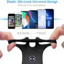 Cikyner 2-in-1 Backpack Strap Phone Holder, 360 Rotatable & Detachable Belt Clip for 4.5-7 inch Smartphones, Ideal for Camping and Hiking