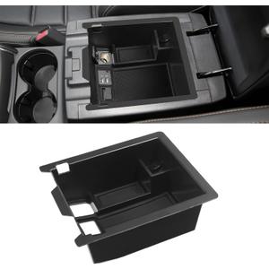 Center Console Organizer Tray Compatible with Mazda 2017-2025 CX-5 CX5 Accessories Armrest Storage Box ABS Console Insert Tray Container (Black Mat)