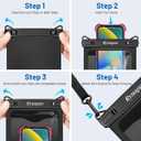 Rynapac Large Waterproof Phone Pouch [Up to 10"] - 2 Pack IPX8 Waterproof Phone Case for iPhone 17 16 15 Pro Max Galaxy S26 Ultra, Touchscreen & Underwater Photography, Beach Cruise Essentials 2026
