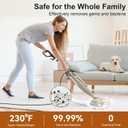 DEVOAC VM6 Scrubbing Steam Mop with Rotating Mop Pads, 10 in 1 Steam Mop, Lightweight Spin Mop & 3 Steam Modes for Hard Floor Laminate Marble Floors (Auster)