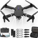 Mini Drone With 4K Cameras,Drones One Key Take Off/Landing, Waypoint Fly,Gesture Selfie,Headless Mode,3 Speeds Modes,2 Batteries,Remote Control Foldable RC Quadcopter Toys Gifts for Boys Girls. (Black)