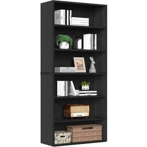 Sweetcrispy 6 Shelf Bookcase Open Display Bookshelf Storage Organizer