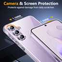 2 x SPIDERCASE for Samsung Galaxy A35 5G Case, [10 FT Military Grade Drop Protection][Not Yellowing][2 Pcs Screen Protectors & Camera Lens Protectors] Slim Case for Samsung A35 6.6 inch,Clear