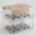 plastic container clear with lid 2 piece