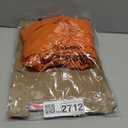 ReneeCho Orange Prisoner Jumpsuit Jailbird Costume Men Adult Halloween Inmate Onesie (Small)