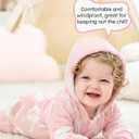 Unnivoll Baby Winter Clothes Cotton Baby Snowsuit for Boys Girls Long Sleeve Onesie Hooded Romper Newborn Jumpsuit Outfits (Pink)