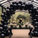 DECOCKRAT Black Latex Balloons Kit - 110PCS Party Balloons, 12'' Helium Balloon Set with Ribbon, Perfect for DIY, Birthday, Baby Shower, Wedding, Anniversary & Holiday Decoration 2 Pack