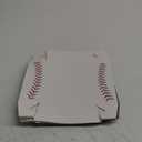Teling 36 Pcs Baseball Theme Party Supplies Large 5 lb Baseball Plates Trays Food Boat Paper Softball Disposable Nacho Snack Serving Tray Dinner Plate for Softball Birthday Decorations Favor(White)