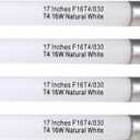 Celiwace F16T4 17 Inch Light Bulb 16W for Furnlite FC 952, T4 16 Watt  Tube for Westek 20125 FA200WBC, Warm White G5 Base 4 Pack