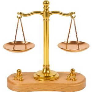 1Pcs Dollhouse Mini Balance Scale 1: 12 Realistic Vintage Balance Scale Decor, Collectible Miniature Mini Balance Scales with Weights for Creative Displays and Gifts