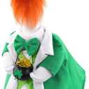 Celltestria St Patrick's Day Goose Outfits for 23" Geese St Patrick Leprechaun Porch Goose Costume Lucky Holiday Goose Clothes for St Patrick's Day Outdoor Patio Yard Lawn Garden Decoration